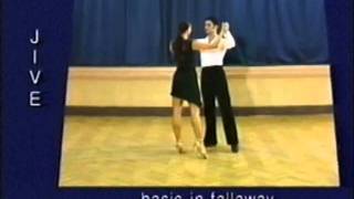 Jive dance steps 01 Basic in fallaway [upl. by Sibylla]