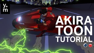 Create Akira Anime Shading with C4DRedshift  YMA Toon Shader  Tutorial [upl. by Fortunna]