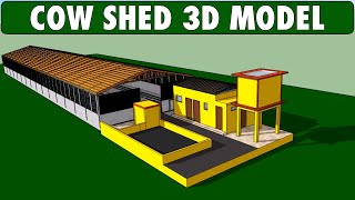 COW SHED  Advanced Cow Farming Technology High Tech 3D Dairy Farm Design [upl. by Lavina155]