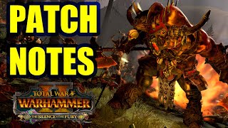 NEW Patch Notes  The Hammer And Herdstone Update  The Silence And The Fury  Total War Warhammer 2 [upl. by Kcirtemed]