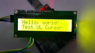 Test 1602 i2C LCD for Arduino [upl. by Aehsat]