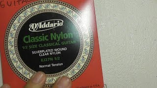 GUITALELE How To ReStrings Classical Guitar Review DAddario EJ27N [upl. by Strauss]