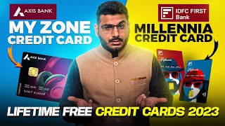 Axis Bank My Zone Vs IDFC First Millennia Credit Card  LifeTime Free [upl. by Kegan]