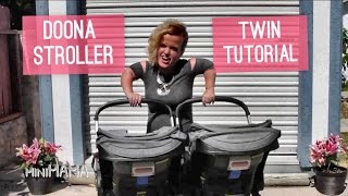 Doona Stroller  Single to Dual Twin Strollers How To Tutorial  Mini Mama  Terra Jole [upl. by Alpers]