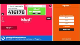 KAHOOT  NOVEDAD MODO EQUIPO  TEAM MODE [upl. by Draw]