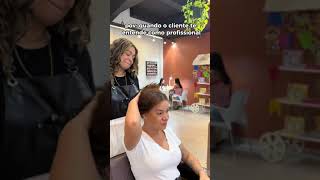 🙌💇‍♀️ Quando o cliente entende o papel do profissional e coopera na hora dos serviços [upl. by Noeruat]