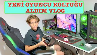 Yeni Işıklı Oyuncu Koltuğu ve Kulaklık Aldım Vlog HÜSO [upl. by Einot732]