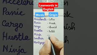 Loanwords shorts words languagelearning [upl. by Aiynat]