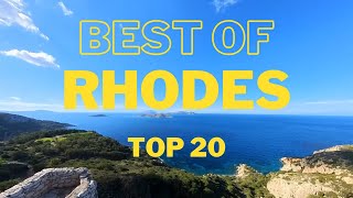 Top 20 Things To Do In Rhodes  Greece 2024  Rodos  Rhodos [upl. by Battista]