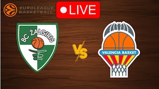 🔴 Live Zalgiris Kaunas vs Valencia  EuroLeague 20232024  Live Play by Play Scoreboard [upl. by Aloisius]