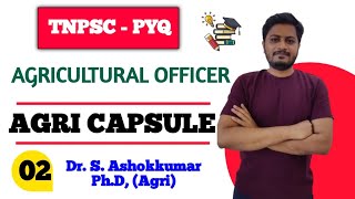 Agri capsule2  TNPSC Agricultural Officer AO 2024 [upl. by Partridge]