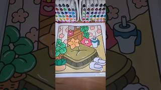 asmr coloring art satisfying relaxing coloringbook ohuhumarkers cocowyo [upl. by Nairrot]