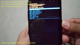 Samsung Galaxy J8 2018 Hard reset [upl. by Jari744]