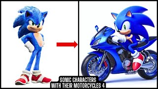 Sonic The Hedgehog All Characters and Their Motorcycle Part 4 [upl. by Godspeed636]