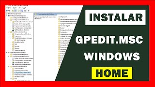 ✅ INSTALAR GPEDITmsc en WINDOWS 11  10 HOME 🔴 Editor de directivas de grupo local [upl. by Ludwog]