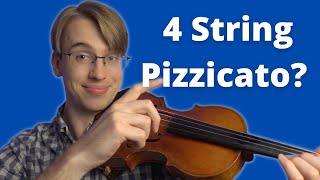 Pizzicato On Multiple Strings  Pluck More Than One String On The Violin [upl. by Telrahc]