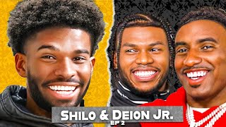 Shedeur Sanders Brings Shilo amp Deion Jr On The Pod 🏆⏱️ 2Legendary Episode 2 [upl. by Adnohsed]