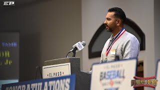 Hector Bernal Jr Induction Speech 24 EP Baseball Hall of Fame 1 [upl. by Aoh]