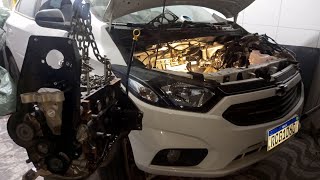 Chevrolet Onix Joy plus back 10 8v SPE4 eco 2022 refazendo o motor completo parte 2 [upl. by Lord]