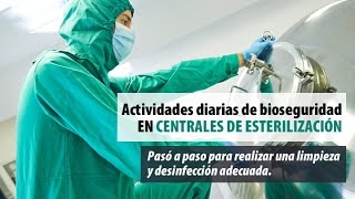 Actividades diarias de bioseguridad en centrales de esterilizacion al servicio de ambulancias 44 [upl. by Akiemaj174]