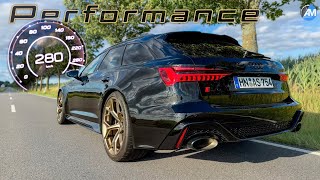 2024 Audi RS6 Performance 630hp  0280 kmh acceleration🏁  by Automann in 4K [upl. by Shermy617]