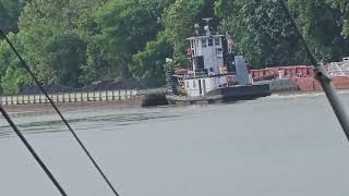 Traffic on the Ohio River [upl. by Acirtap]