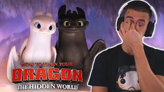 CRYING AGAIN How to Train your Dragon The Hidden World First time watching [upl. by Yrffej]