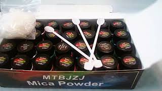 Mica Powder for Epoxy Resin 28 Colors Pigment Powder Nice Starter Set Economical Way to Replace D [upl. by Aisanat]