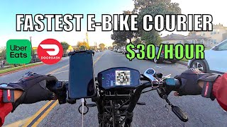 INSANE Speeds On An EBike for DoordDash UberEats amp Grubhub [upl. by Eonak]