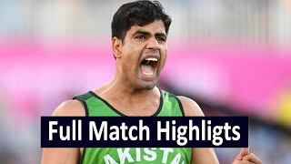 Arshad Nadeem javelin Throw 2022 Full Match Highlights Common wealth games 2022 winning moment [upl. by Zeb]