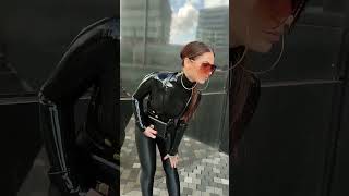 10 Shiny Leggings Fashion Hacks  How To Go Viral in Leather Leggings Outfits [upl. by Hluchy229]