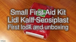 Small First Aid Kit  Lidl Kalff Sensiplast  First look and unboxing [upl. by Weider]