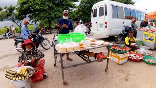 Countryside Street Food at 7NG Factory Workers Kandal Province Cambodia Market Tour amp More [upl. by Oahc]