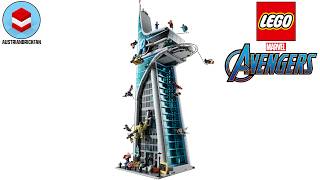 LEGO Marvel 76269 Avengers Tower – LEGO Speed Build Review [upl. by Hpejsoj]