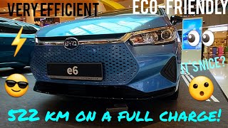 BYD E6 EXTERIOR AND INTERIOR WALKAROUND  SPECS AND FEATURES  VERY EFFICIENT EV [upl. by Nabal]