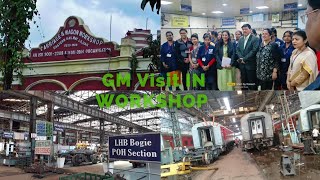 Eastern railway General manager visit in Liluah Workshop ईस्टर्न रेलवे के जनरल मैनेजर कारखाना दौरा [upl. by Duster]