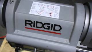 Ridgid 1224 Pipe Threading Machine [upl. by Trocki]