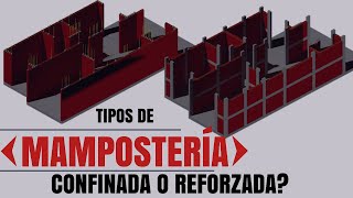 TIPOS DE MAMPOSTERIA Confinada o Reforzada  Cuál construir [upl. by Alaik251]