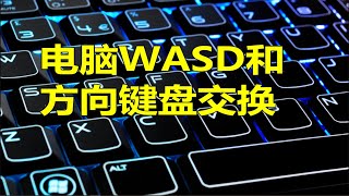 神奇热键⌨ 电脑WASD和方向键盘交换💻⌨🖥 [upl. by Barhos]