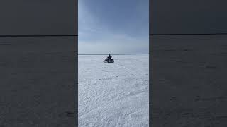 First Time Driving Snowmobile skidoo Tundra II [upl. by Ronyam]