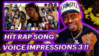 Hit Rap Songs in Voice Impressions 3 ft Polo G Dababy Lil Nas X Pooh Shiesty  MORE  REACTION [upl. by Davin985]