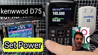 KENWOOD D75 Set  Power  Squelch  VFO Mode Memory Mode [upl. by Anaeed]