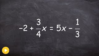 Solve an equation for x by clearing fractions with multiple steps [upl. by Shippee]