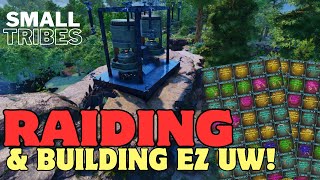 Ark Ascended Small Tribes  Building Easy Underwater Raiding Land Base For Top Tier Loot ep9 [upl. by Derrek735]