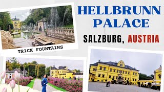 Exploring SALZBURGs HELLBRUNN PALACE amp GARDEN 4K  TRICK FOUNTAINS  DINNER in ST PETER Part 3 [upl. by Enenaej267]