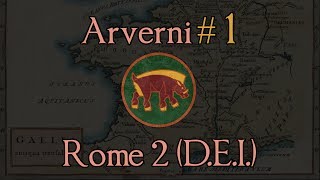 Arverni 1 A Siege to Start Total War Rome 2 DEI Mod [upl. by Ehcropal]