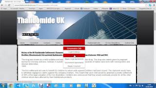 Thalidomide UK Website Tutorial 2015 [upl. by Eyak]