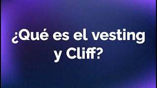 Vesting ESOP amp Cliff  Que es el vesting  Como funciona el vesting [upl. by Analiese]