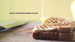 Cheese and british pickle toastie 영국 피클 amp 체다 치즈 토스트ブランストンピクルス とチーズ トースト [upl. by Elias968]