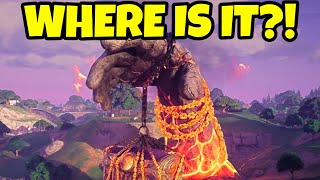 WHERE is The GIANT HAND FORTNITE LIVE EVENT [upl. by Adnerol]